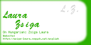 laura zsiga business card